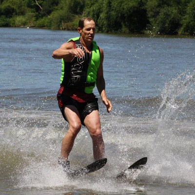 Water skiing on the Hawkesbury